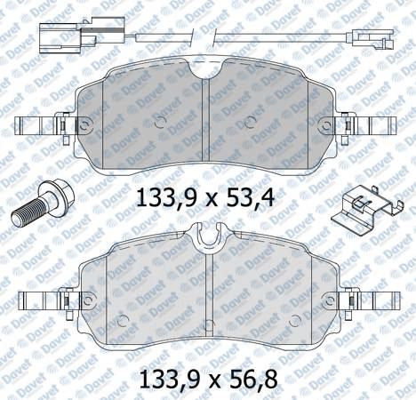 SWAPP 44402 Fren Balatasi Arka Wva 27067-27068 Ford Transit Tourneo Custom V710 2.0 Ecoblue 2023>